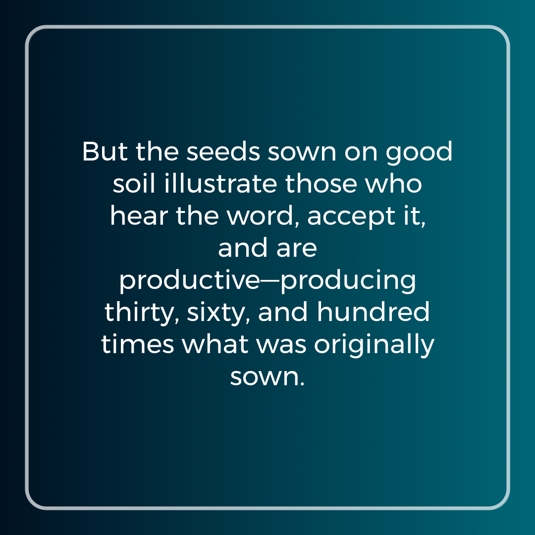 Verse of the Day Image for 2025-09-15. Scripture reference Mark 4: 20