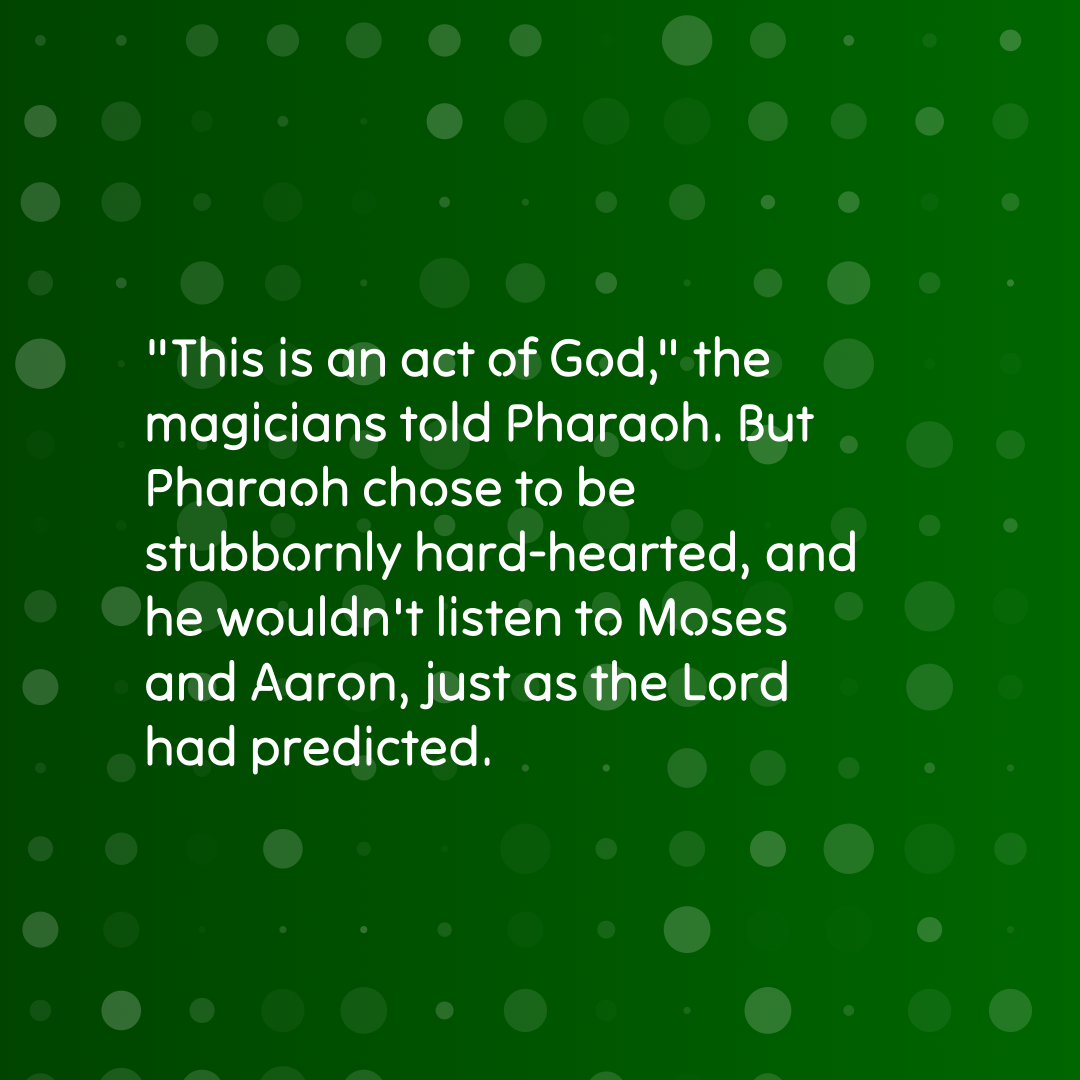 Verse of the Day Image for 2026-07-04. Scripture reference Exodus 8: 19